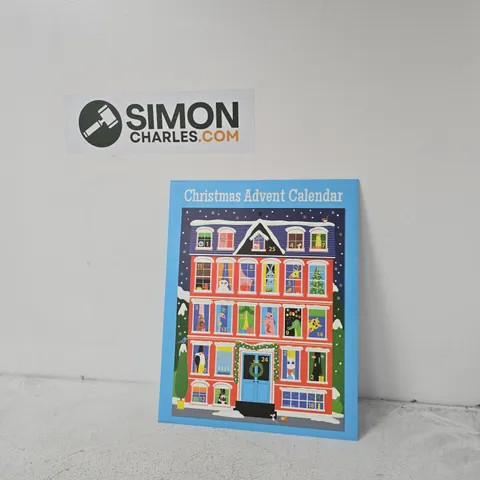 CHRISTMAS ADVENT CALENDAR  – COLOURFUL TOWNHOUSE ILLUSTRATION