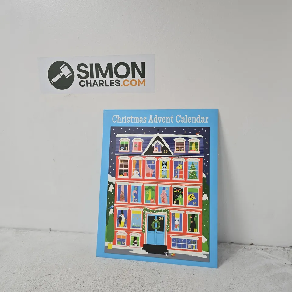 CHRISTMAS ADVENT CALENDAR  – COLOURFUL TOWNHOUSE ILLUSTRATION