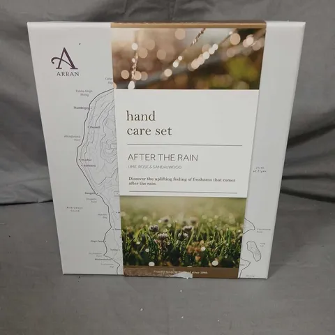 THREE ASSORTED ARRAN HAND CARE SETS