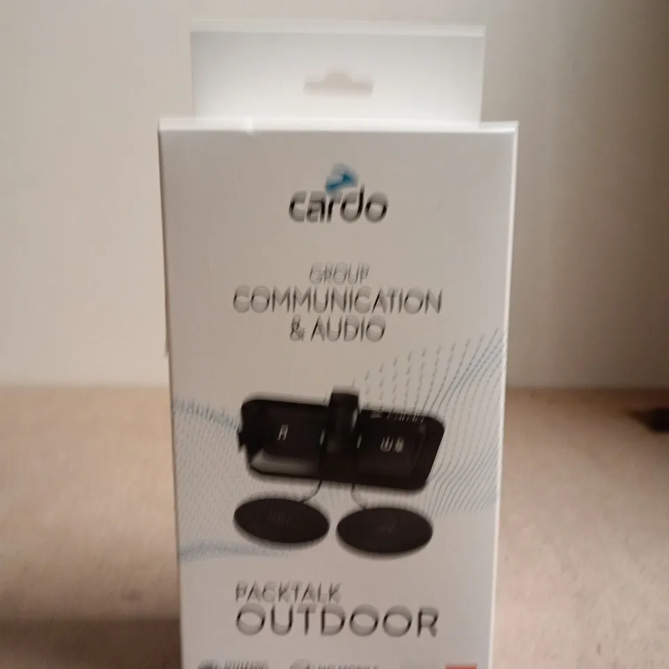 CARDO PACKTALK OUTDOOR HELMET BLUETOOTH COMMUNICATION SYSTEM