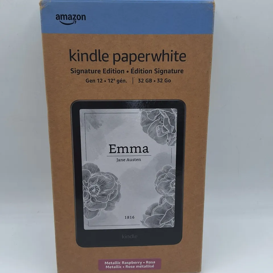 BOXED AMAZON KINDLE PAPERWHITE GEN 12 32GB IN METALLIC JASMINE