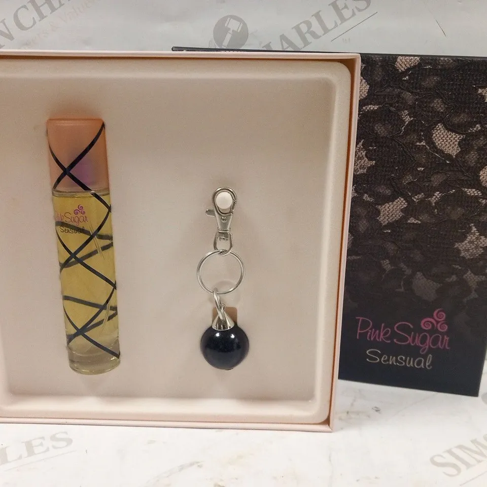 4 BOXED PINK SUGAR SENSUAL EAU DE TOILETTE GIFT SETS