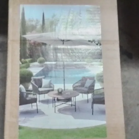 BOXED KEPLIN GARDEN PARASOL CREAM