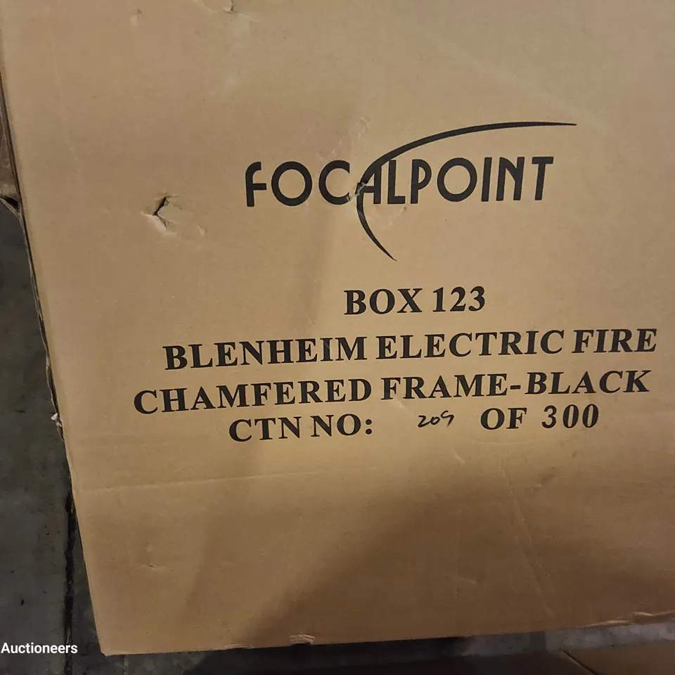 BOXED FOCALPOINT BLENHEIM ELECTRIC FIRE BLACK 