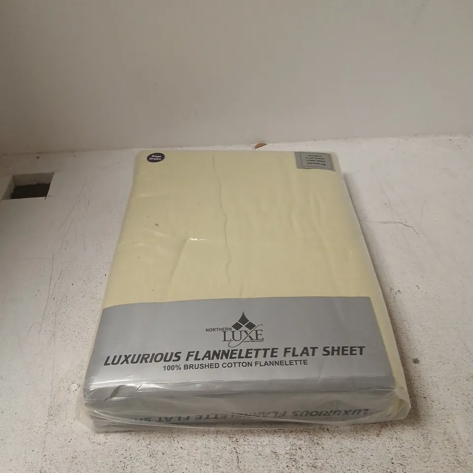 NORTHERN LUXE LUXURIOUS FLANNELETTE FLAT SHEET – DOUBLE, LONG DROP 228X254 CM