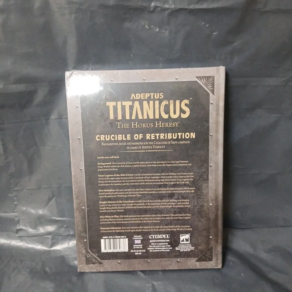 SEALED ADEPTUS TITANICUS CRUCIBLE OF RETRIBUTION HARDBACK