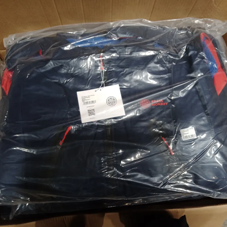 BRAND NEW BAGGED BRASS MONKEY UNISEX DIP COAT- NAVY -BM00050 // SIZE: L