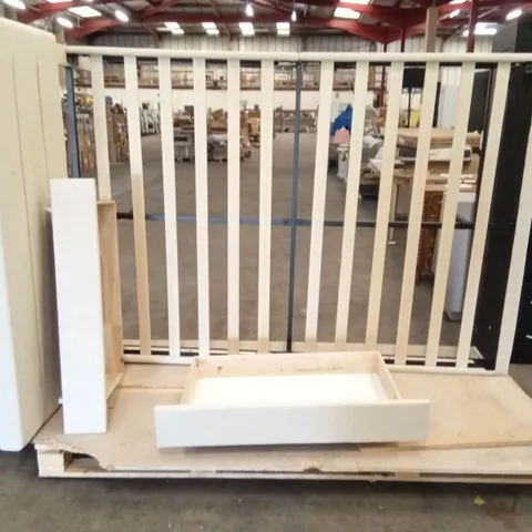 WOODEN DOUBLE BED FRAME WITH 2 DRAWERS