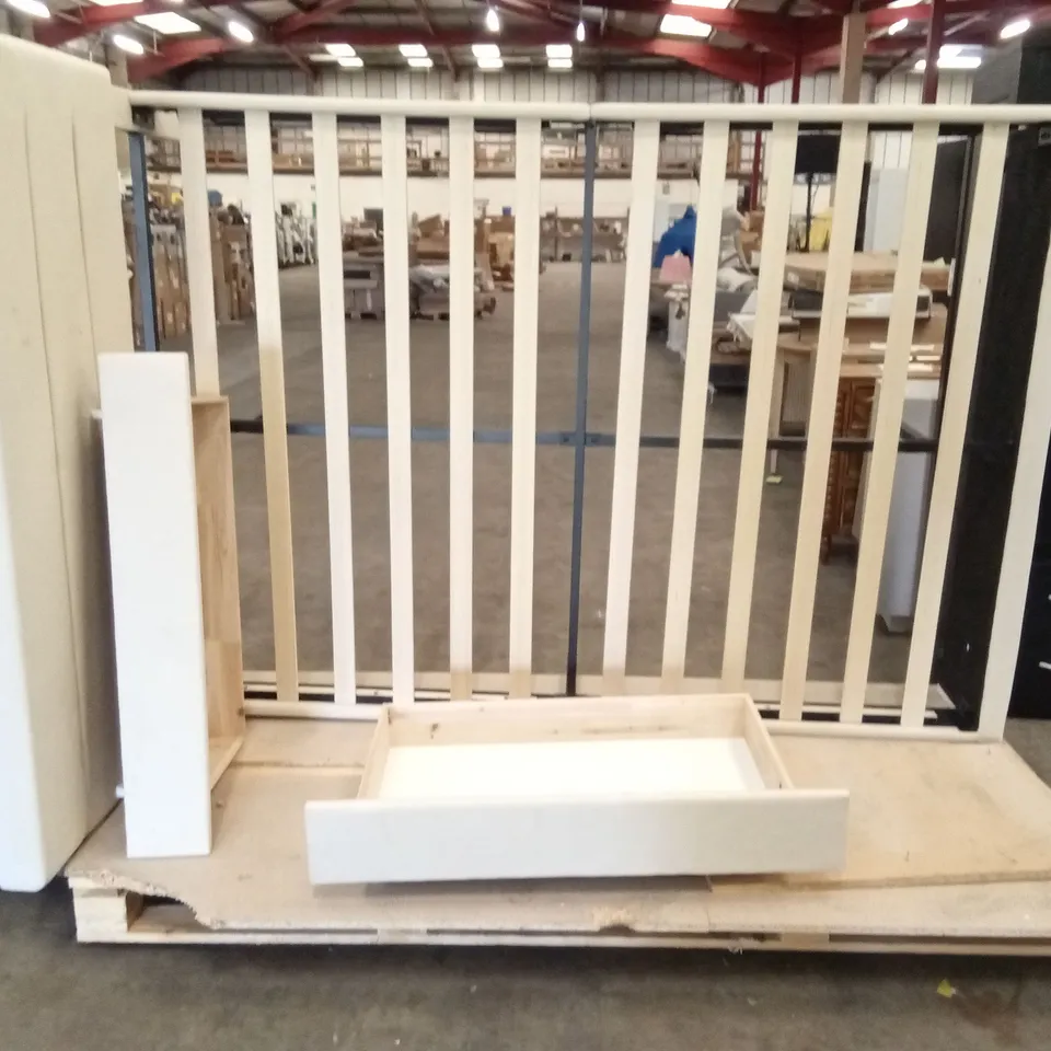 WOODEN DOUBLE BED FRAME WITH 2 DRAWERS