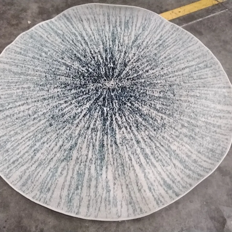 MANASSAS ABSTRACT COTTON HAND WOVEN AREA RUG APPROXIMATELY 156CM ROUND