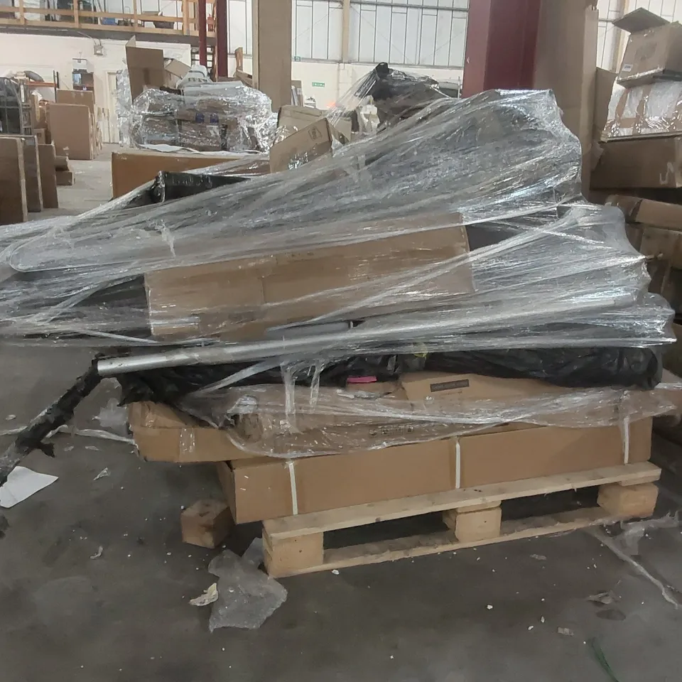 PALLET CONTAINING A LARGE QUANTITY OF ASSORTED FURNITURE PARTS ECT 