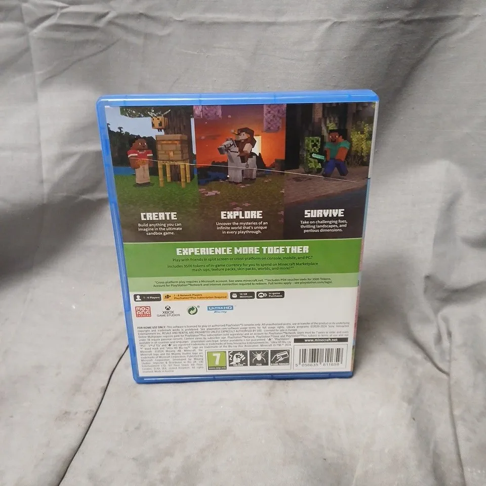 MINECRAFT (PS5) – PLAYSTATION 5 GAME DISC