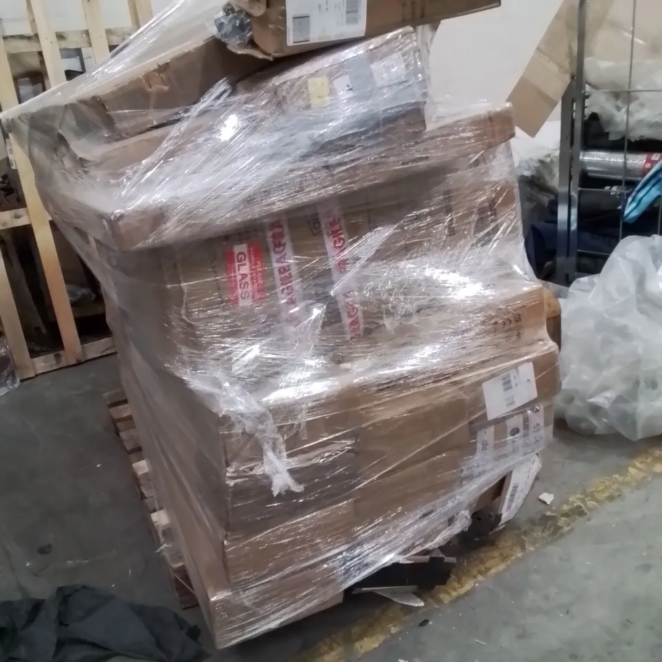 PALLET OF NEO PRODUCTS AND ASSORTED HOUSEHOLD GOODS TO INCLUDE;STEAMER,FOLDING TABLE,HEATED CLOTHES AIRER,LED PARASOL