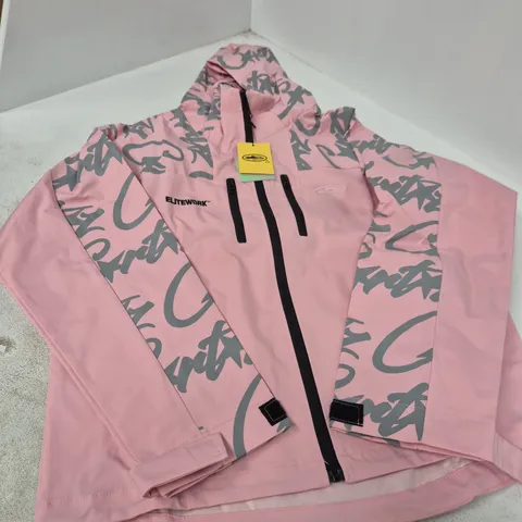WOMEN'S PINK WINDBREAKER JACKET – UK SIZE 10