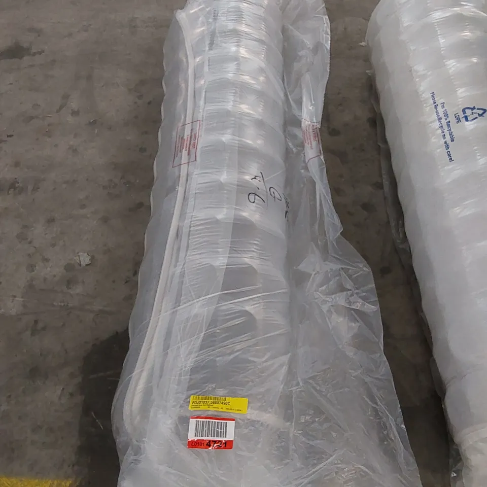 QUALITY BAGGED AND ROLLED BAYLOCK OPEN COIL 4'6" DOUBLE MATTRESS