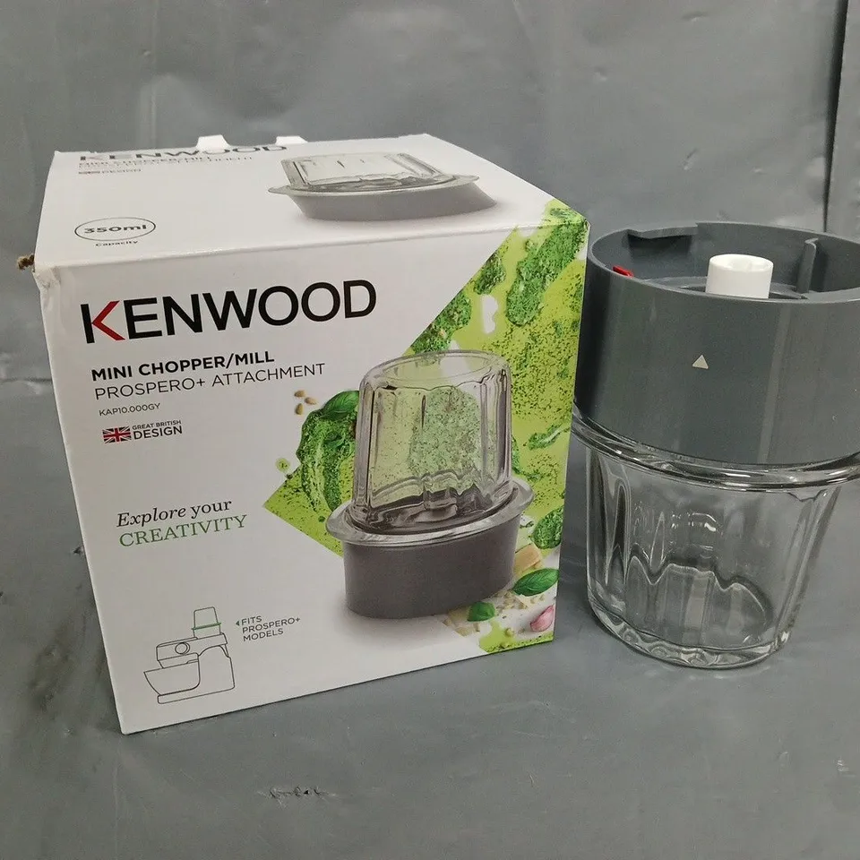 BOXED KENWOOD MILL CHOPPER/MILL PROSPERO+ ATTACHMENT