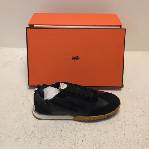 HERMÈS PARIS SNEAKERS – BLACK TRAINERS, BOXED (EU 43)