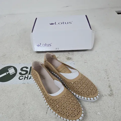 LOTUS EWELINA NATURAL ESPADRILLE FLATS β UK 7.5 (EU 41) β BOXED