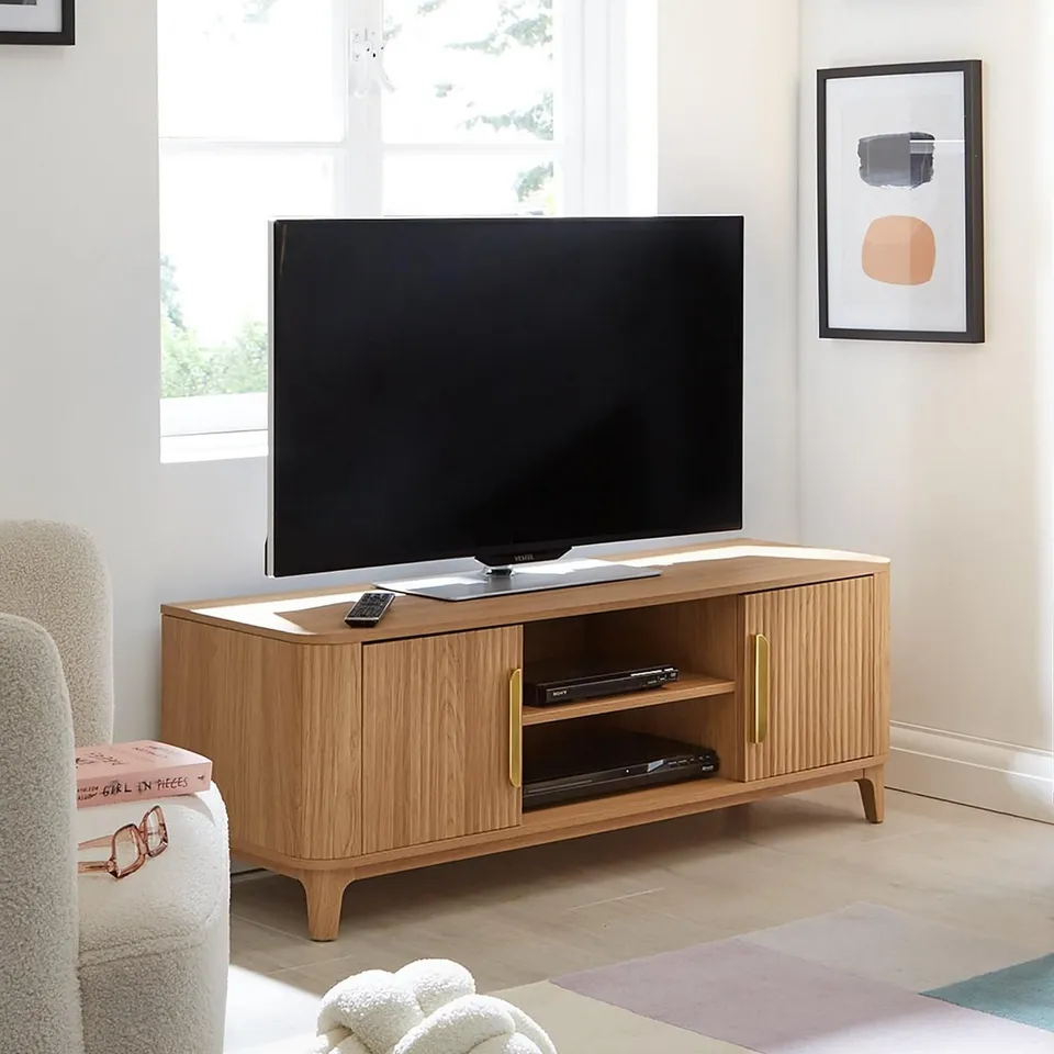 BOXED CARINA TV UNIT (FITS UP TO 50") 