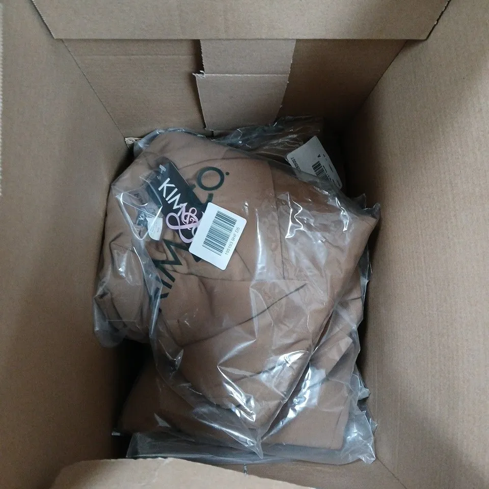 BOX OF APPROXIMATELY 10 KIM & CO BLAZERS - CAMEL - SIZE XL