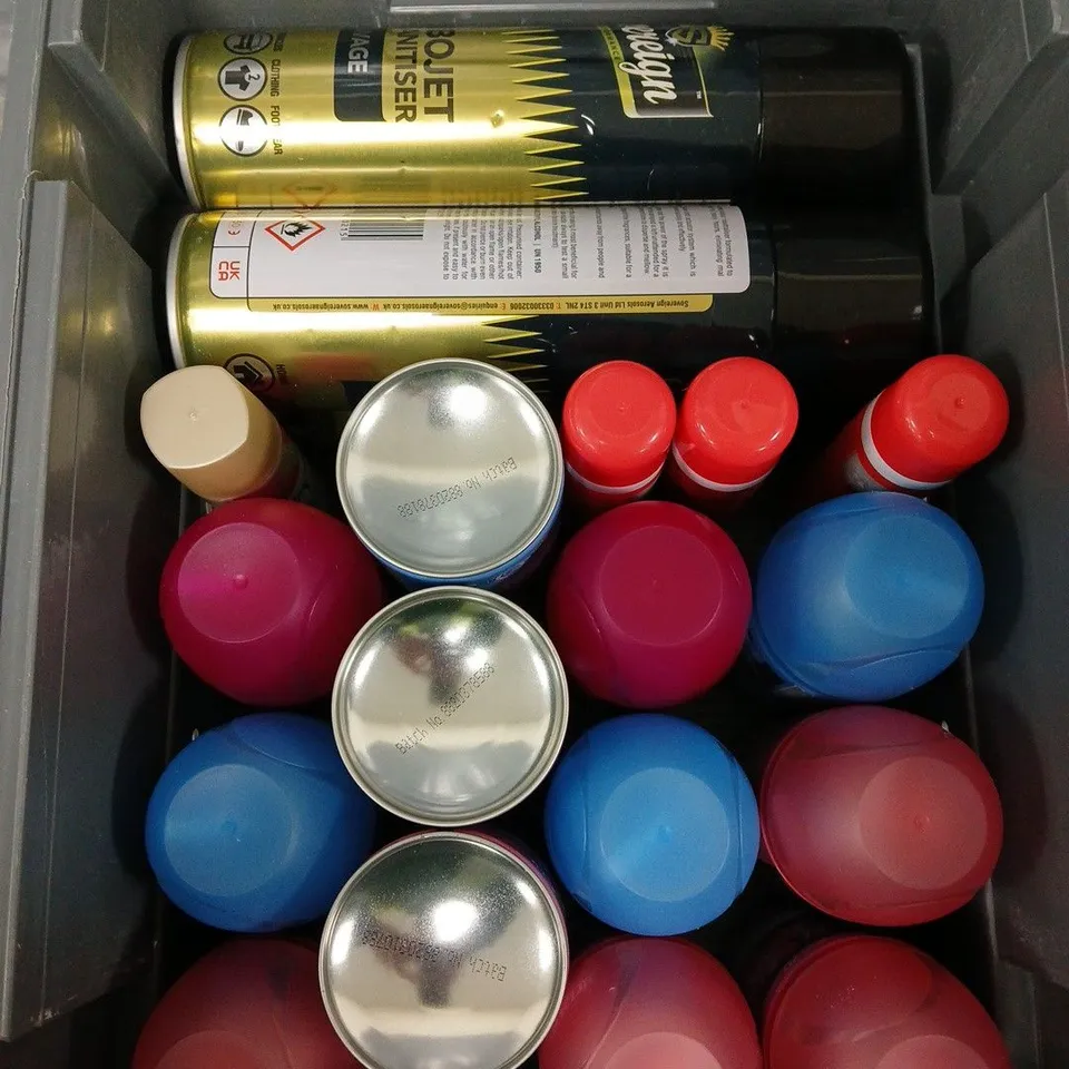 APPROXIMATELY 15 ASSORTED AEROSOL ITEMS TO INCLUDE AIR FRESHENER, TURBOJET, DEODORANT ETC - COLLECTION ONLY