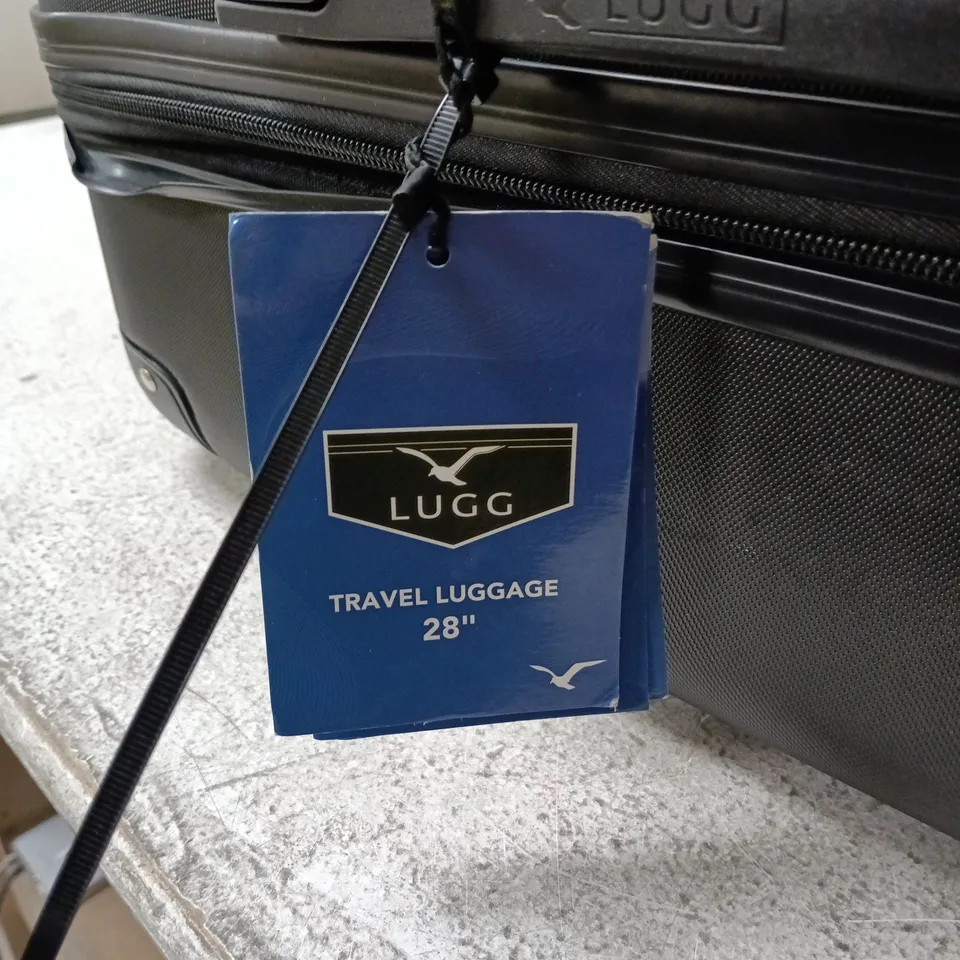LUGG BLACK TRAVEL LUGGAGE SUITCASE 28" ON WHEELS