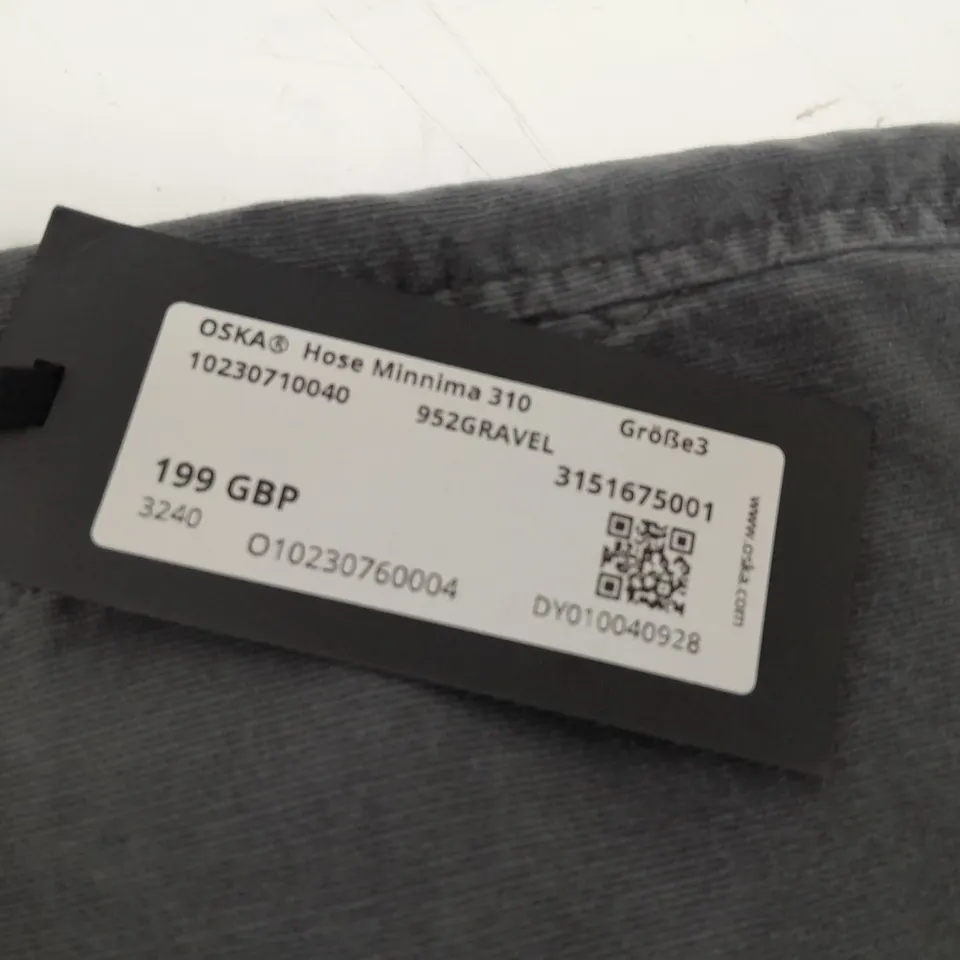 OSKA HOSE MINIMA GREY TROUSERS - 3