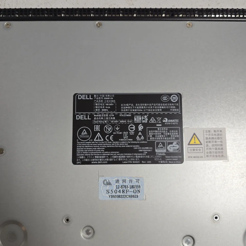 DELL POWER SWITCH S5048BF-ON
