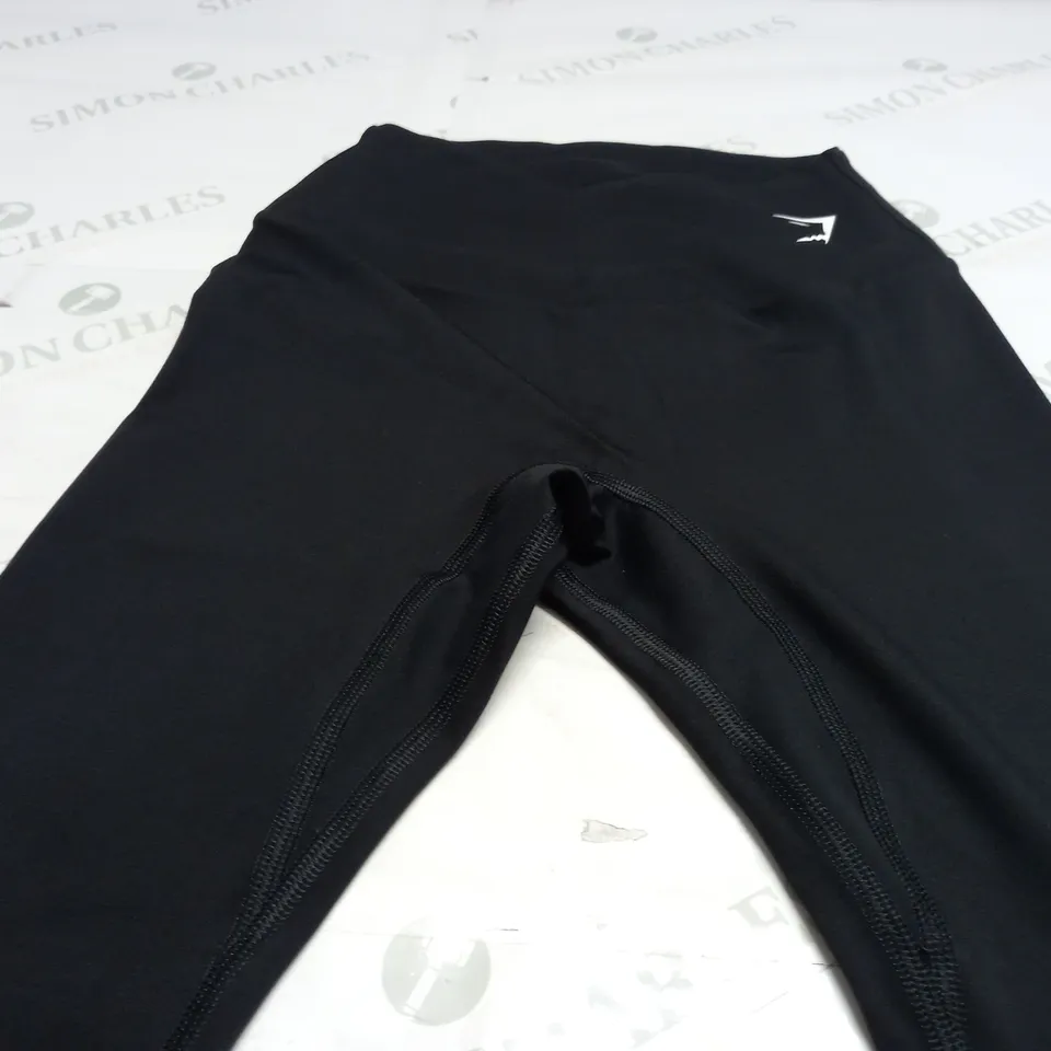 GYMSHARK LEGGING JOGGERS IN BLACK - SMALL