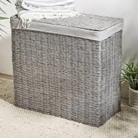 RATTAN LAUNDRY SORTER 