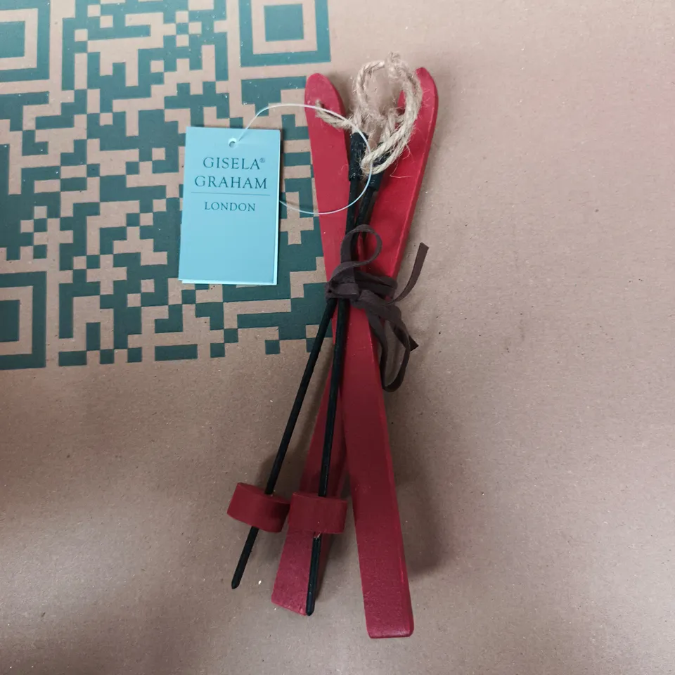 APPROXIMATELY 24 GISELA GRAHAM HANGING SKI TREE ORNAMENTS