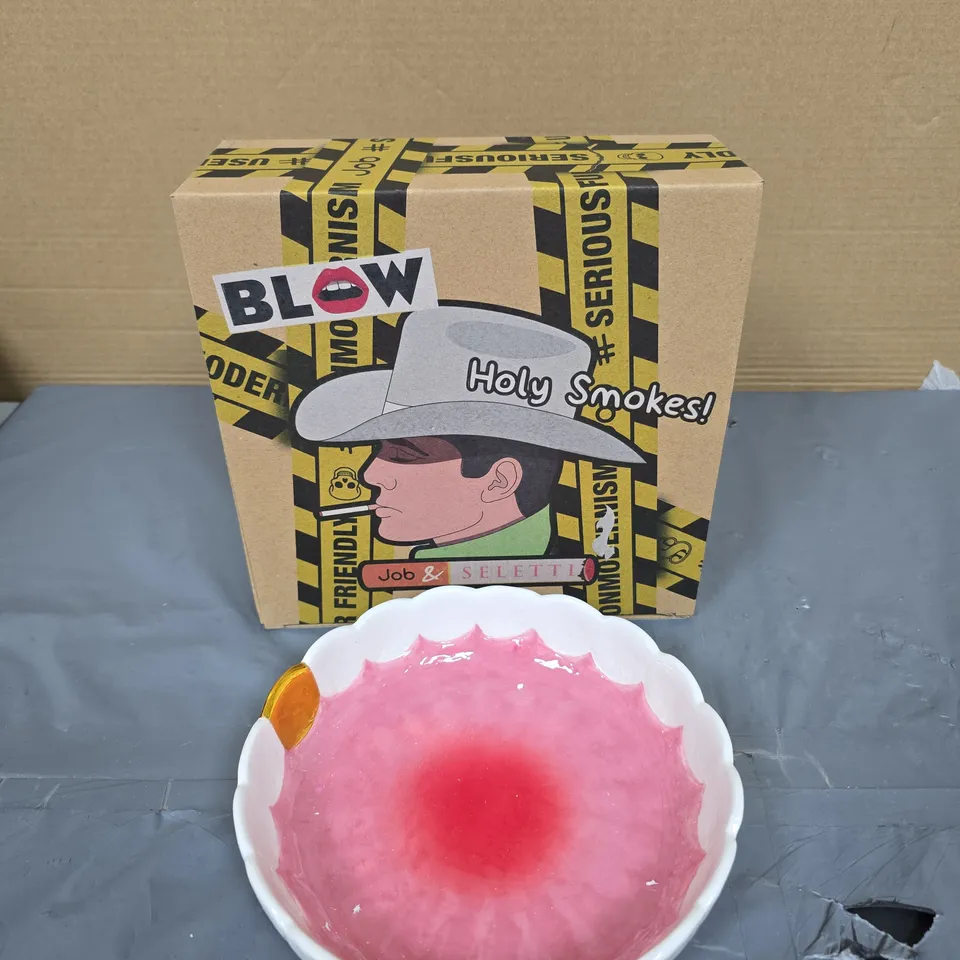 BOXED SELETTI HOLY SMOKES BLOW ASHTRAY