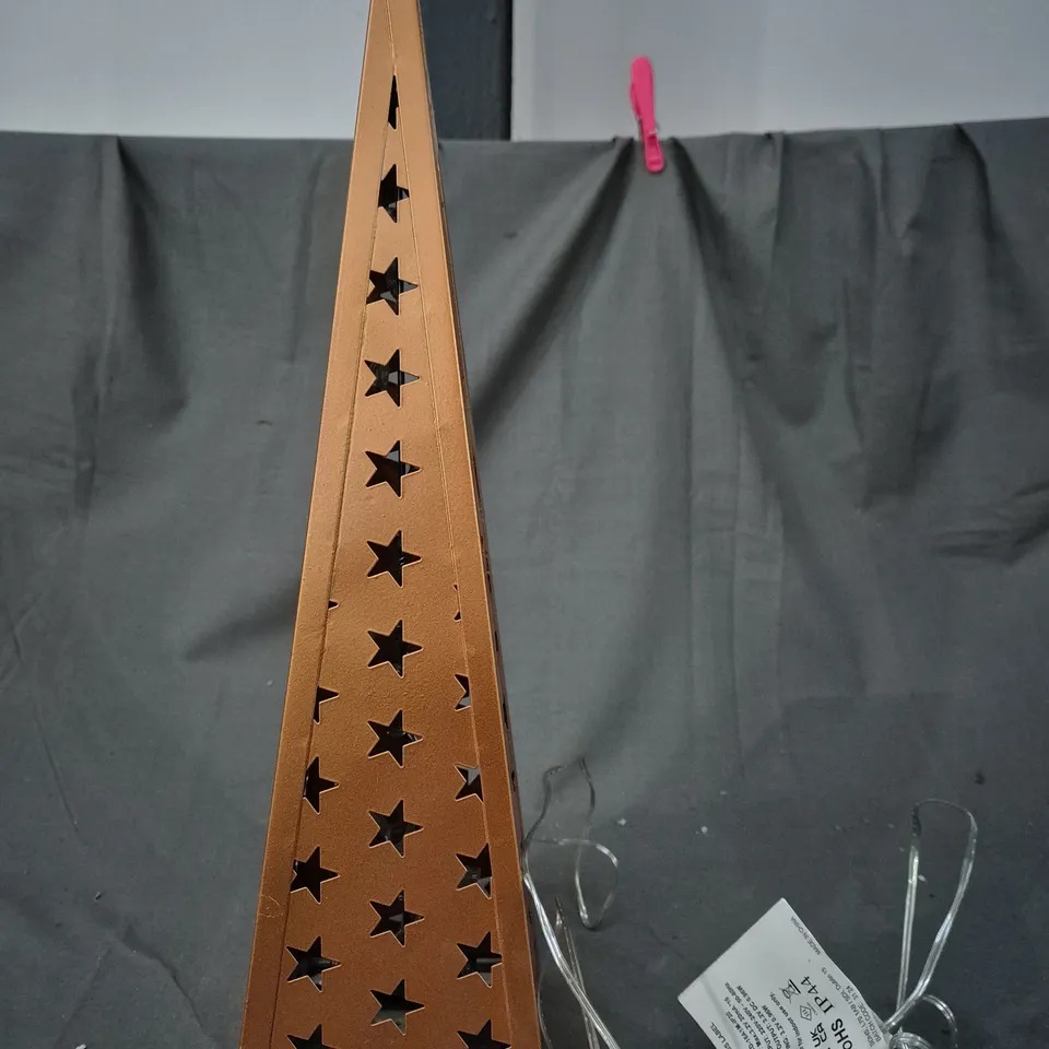 BOXED METAL CONE COPPER STAR LIGHT RRP £16.99