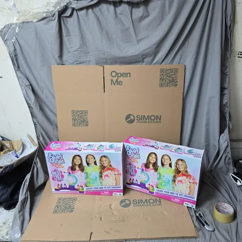 SWIRL STYLE TIE-DYE STUDIO KIT – MESS-FREE DYE FASHION (2 PACK)