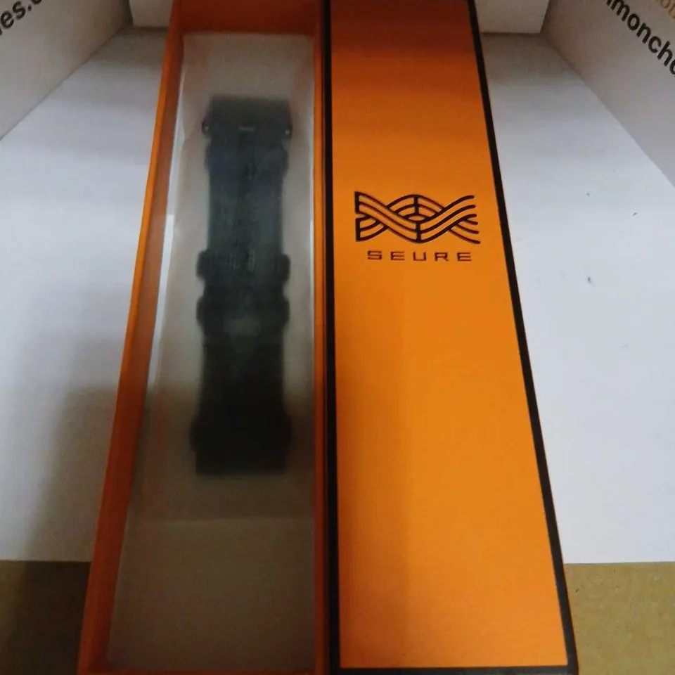 EWATCHBAND SMART WATCH BAND – BLACK, IN ORANGE PRESENTATION BOX