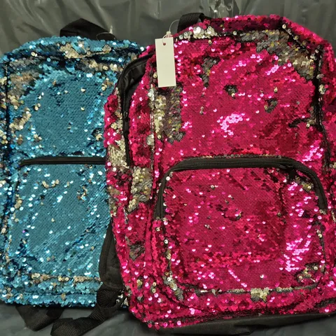 BOX OF APPROXIMATELY 10 ASSORTED HOUSEHOLD ITEMS TO INCLUDE SEQUIN BACKPACK, ETC - COLLECTION ONLY