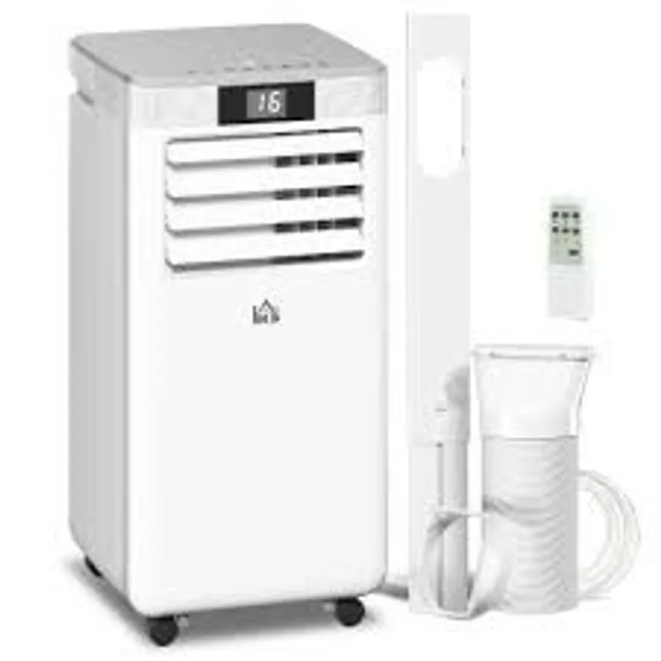 BOXED SAXOPHONE PORTABLE AIR CONDITIONER WITH REMOTE - WHITE (1 BOX)