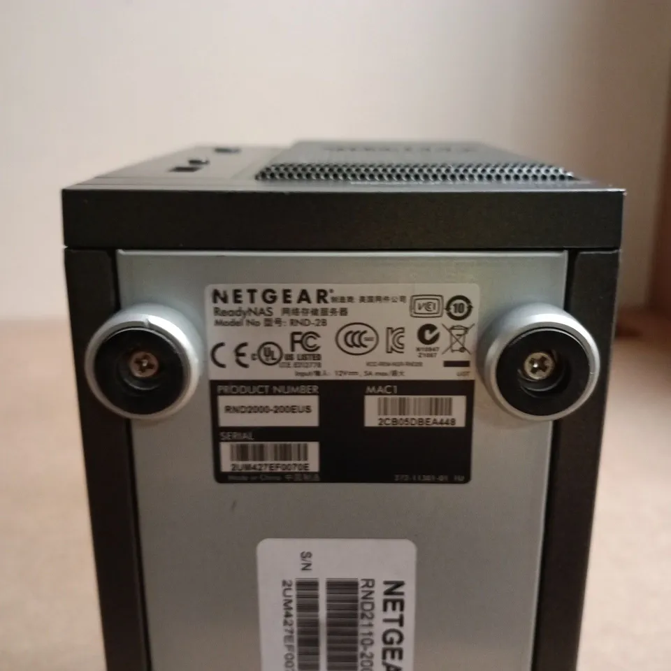 NETGEAR READYNAS DUO V2 NETWORK ATTACHED STORAGE – 2-BAY NAS (RNDU2) 