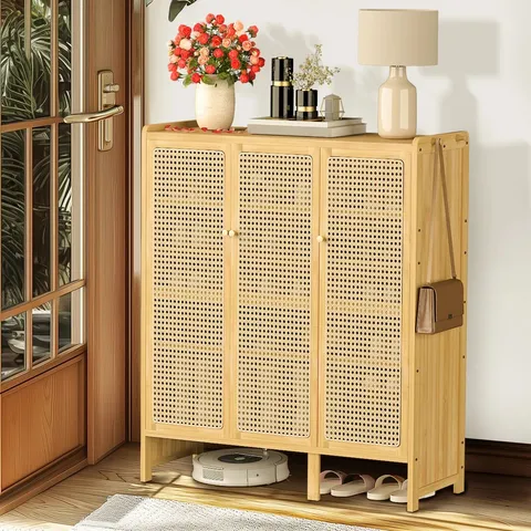 BOXED 20 PAIR SHOE CABINET 