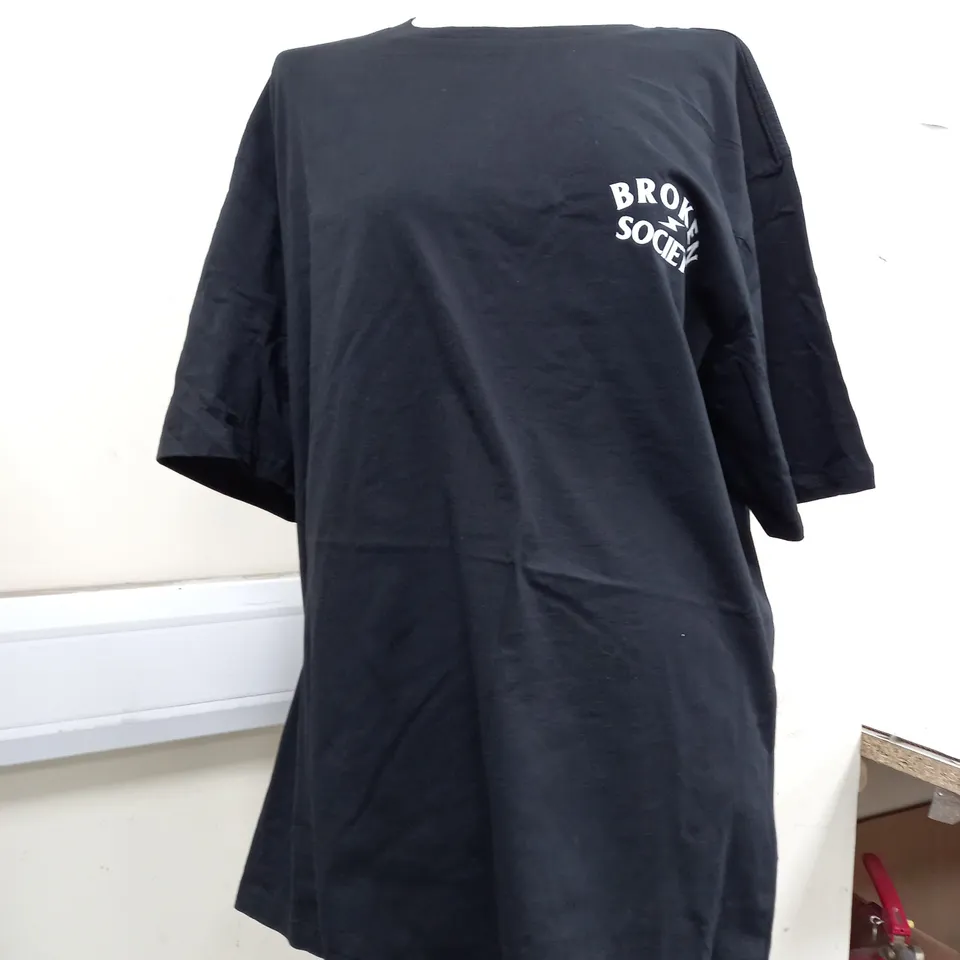 BROKEN SOCIETY CEREAL KILLER TEE IN BLACK - 3XL