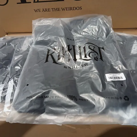 APPROXIMATELY 37 BRAND NEW KILLSTAR CLOTHING PRODUCTS TO INCLUDE; SHADOW WEAVE MAXI DRESS AND MISTY HOLLOW MIDI DRESS
