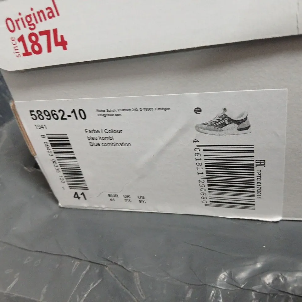 RIEKER SNEAKERS 58962-10 BLUE/GRAY – UK 7.5 (EU 41)