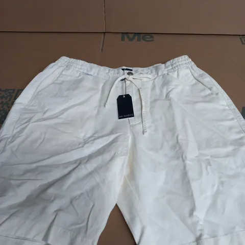 MR MARVIS THE SHORT LINEN SHORTS – COCONUT, SIZE M