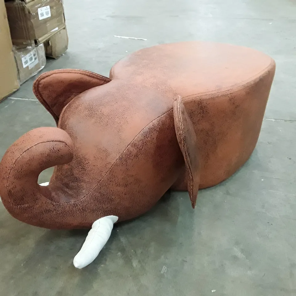 BOXED CHILDREN'S ELEPHANT OTTOMAN