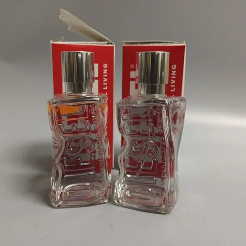 2 X BOXED DIESEL FOR SUCCESSFUL LIVING EAU DE TOILETTE 50ML
