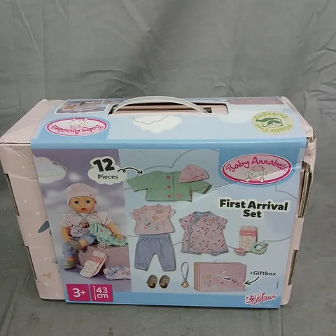 BABY ANNABELL FIRST ARRIVAL DOLL SET