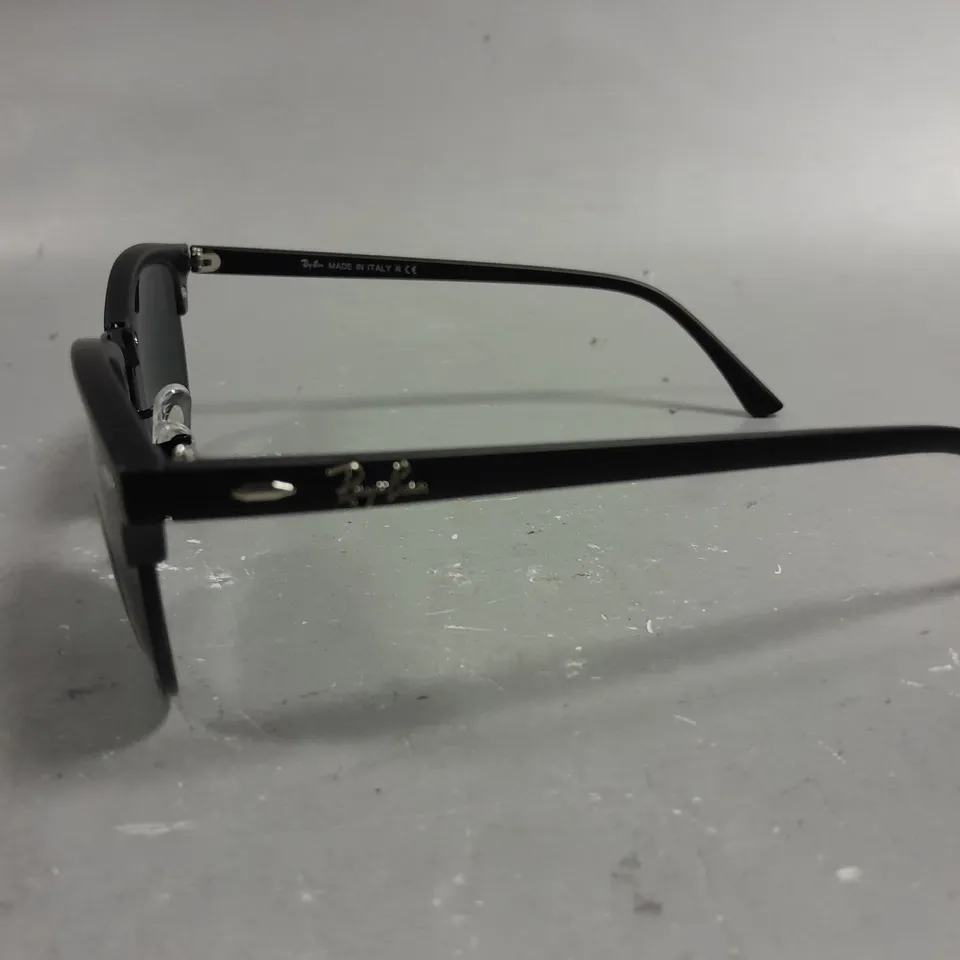 RAY BAN GLASSES WITH G-15 LENS AND BLACK FRAME IN CASE