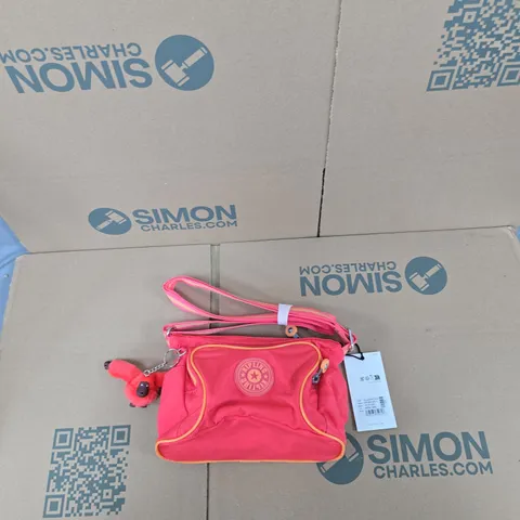 KIPLING CROSSBODY BAG – PINK WITH MONKEY CHARM 
