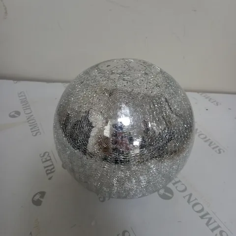 20CM BATTERY OPERATED LIT CRACKLE EFFECT BALL