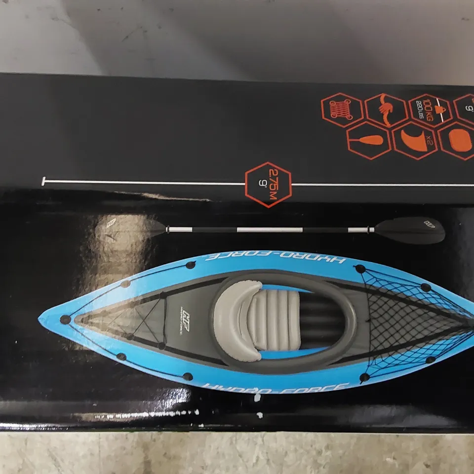 BOXED HYDRO-FORCE COVE CHAMPION 1 PERSON KAYAK (1 BOX)